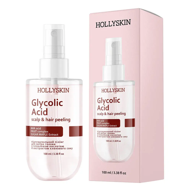 Отшелушивающий пилинг для кожи головы с гликолевой кислотой и экстрактом кленового сока Hollyskin 100 мл - Фото 1 Отшелушивающий пилинг для кожи головы с гликолевой кислотой и экстрактом кленового сока Hollyskin 100 мл - изображение 1