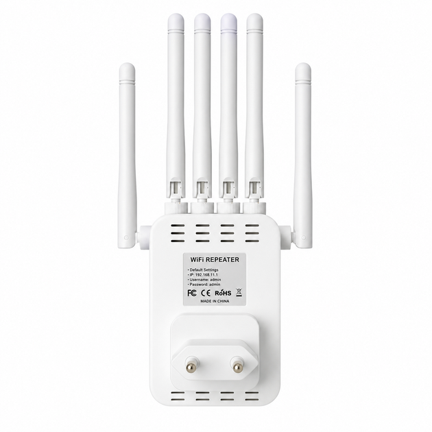Ретранслятор Wi-Fi усилитель сигнала Wi-Fi репитер для роутера с 6 антеннами до 300 Мбит/с для дома квартиры и офиса - изображение 3