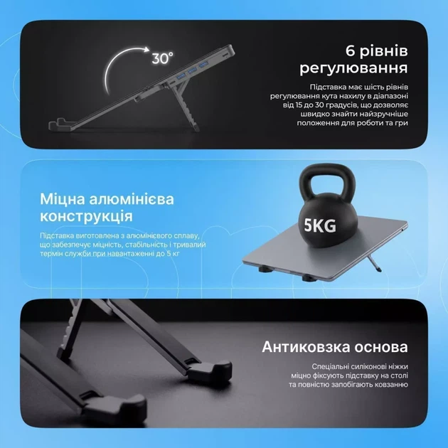 Подставка для ноутбука с USB-хабом Proove Swiss - изображение 7