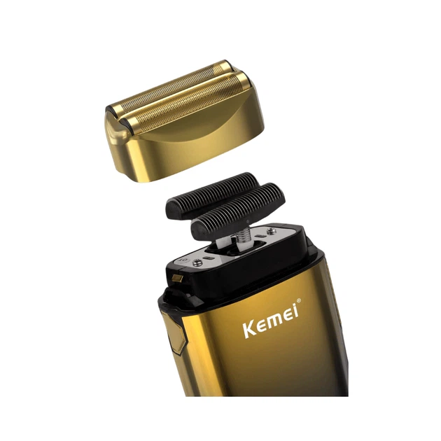 Профессиональный шейвер Kemei KM-TX10, аккумуляторная электробритва для мужчин, 3 скорости, 1400 мАч, USB Type-C - изображение 3