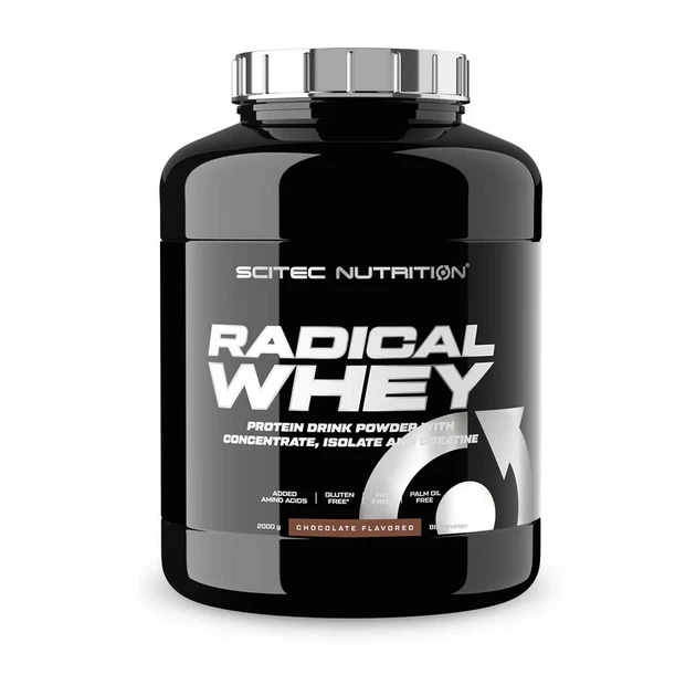 Протеїн Scitec Nutrition Radical Whey сироватковий ванільний для набору м'язової маси 2 кг - Фото 1 Протеїн Scitec Nutrition Radical Whey сироватковий ванільний для набору м'язової маси 2 кг - зображення 1