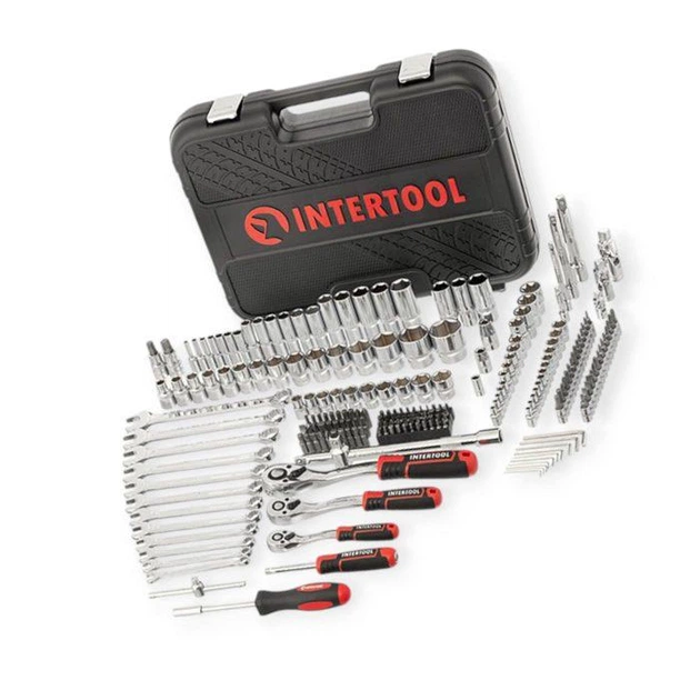 Набор инструмента 1/2",1/4",3/8" 219 шт с битами PROFI Тайвань Storm INTERTOOL - Фото 3 Набор инструмента 1/2",1/4",3/8" 219 шт с битами PROFI Тайвань Storm INTERTOOL - изображение 3