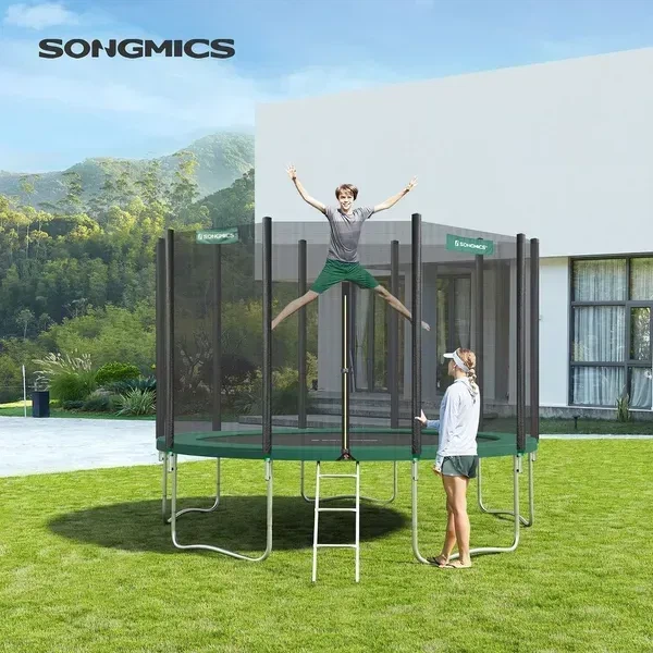 Защитный мат на пружины SONGMICS для батута Ø427 см широкое кольцевое покрытие пружинной зоны, зеленый - Фото 2 Защитный мат на пружины SONGMICS для батута Ø427 см широкое кольцевое покрытие пружинной зоны, зеленый - изображение 2