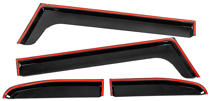 Вітровики на вікна Niken Luxury (4 шт) для Toyota FJ Cruiser 2006-2022 гг - зображення 3