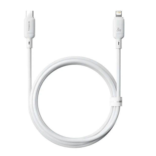 Кабель Baseus Silky Series USB-C to Lightning 20W 1 m White (P10377700213-00) - изображение 2