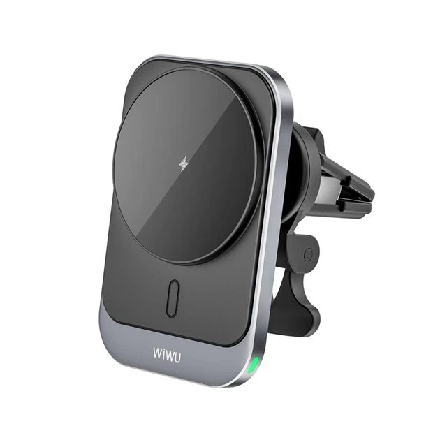Автодержатель с функцией беспроводной зарядки WIWU Freelander Wireless Charger 15W Black with MagSafe (CH-314) - Фото 2 Автодержатель с функцией беспроводной зарядки WIWU Freelander Wireless Charger 15W Black with MagSafe (CH-314) - изображение 2