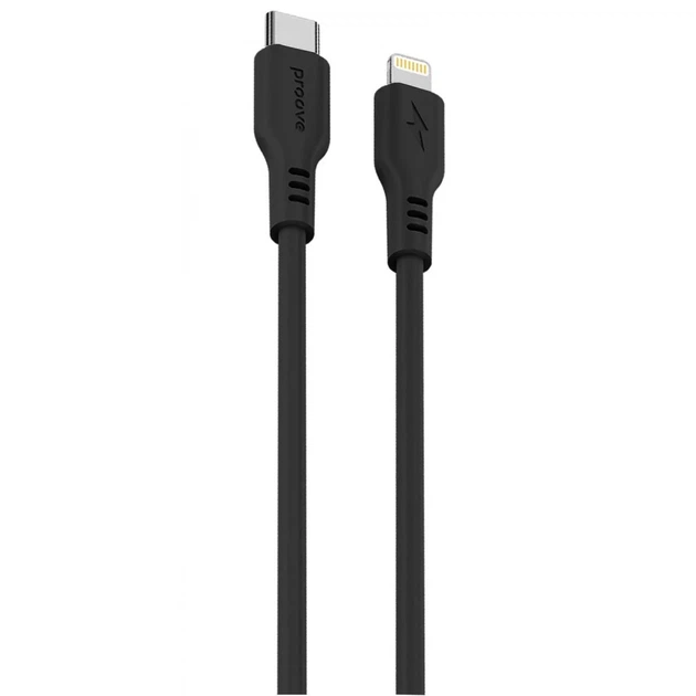 Кабель Proove Rebirth Type-C to Lightning 27W (1m) Black (CCRE60002101) - Фото 1 Кабель Proove Rebirth Type-C to Lightning 27W (1m) Black (CCRE60002101) - зображення 1