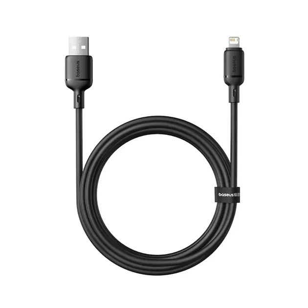 Кабель Baseus Silky Series Fast Charging Lightning 2.4A 2m Black (P10377702113-01) - Фото 2 Кабель Baseus Silky Series Fast Charging Lightning 2.4A 2m Black (P10377702113-01) - зображення 2