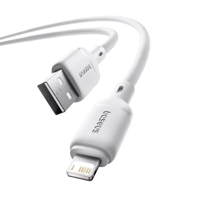 Кабель Baseus Silky Series Fast Charging Lightning 2.4A (1m) White (P10377702213-00) - зображення 2