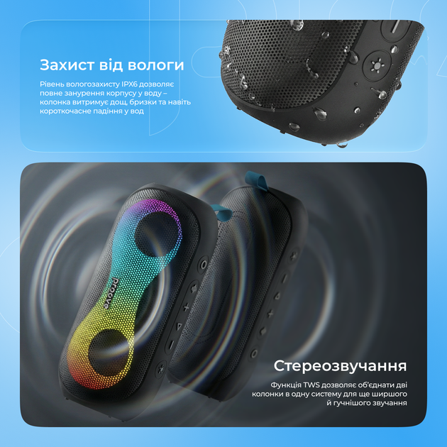Портативна колонка Proove SoundTrap III 30W (APP) Black (PSST3001AP01) - зображення 4