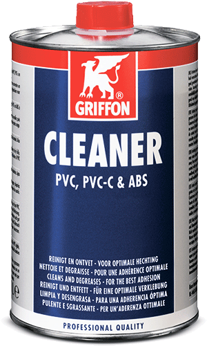 Очиститель-обезжириватель Griffon Cleaner для ПВХ, PVC-C и ABS, 1 л - Фото 2 Очиститель-обезжириватель Griffon Cleaner для ПВХ, PVC-C и ABS, 1 л - изображение 2