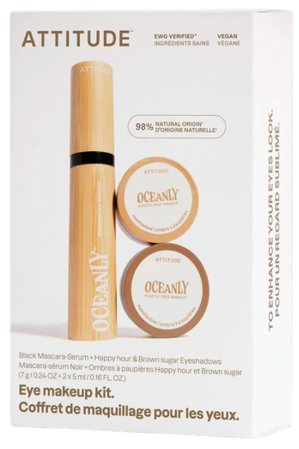 Zestaw kosmetyków do makijażu Attitude Oceanly Brown Tusz do rzęs 7 g + Cienie do powiek Brown Sugar 5 ml + Cienie do powiek Happy Hour 5 ml (626232002058) - Zdjęcie 1 Zestaw kosmetyków do makijażu Attitude Oceanly Brown Tusz do rzęs 7 g + Cienie do powiek Brown Sugar 5 ml + Cienie do powiek Happy Hour 5 ml (626232002058) - obraz 1
