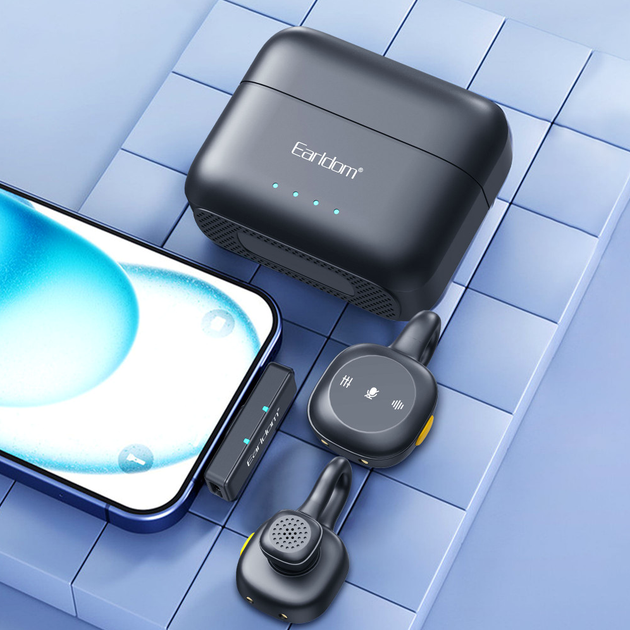 Беспроводной микрофон для телефона с USB зарядкой Earldom ET-MC18 - Фото 5 Беспроводной микрофон для телефона с USB зарядкой Earldom ET-MC18 - изображение 5