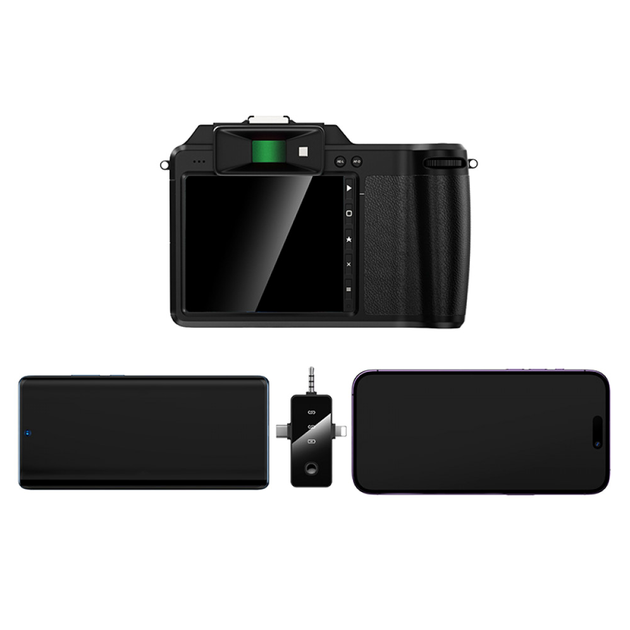 Беспроводной цифровой микрофон с шумоподавлением DSP Hoco L20C для DSLR камер и смартфонов Type-C iP 3.5 мм - изображение 2
