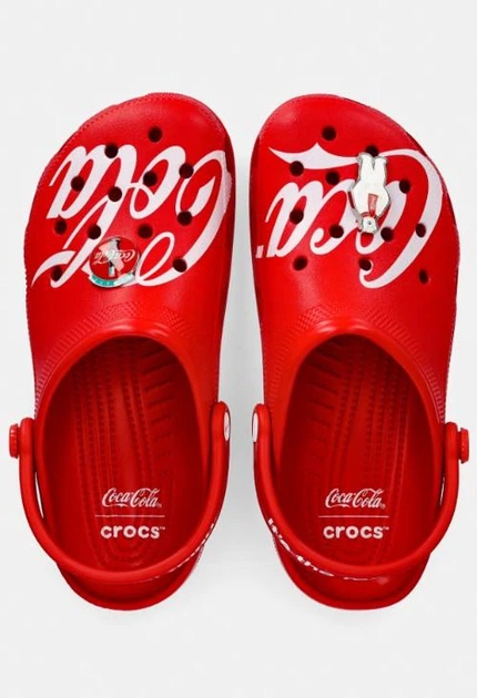 Шлепанцы Classic Clog Coca-Cola 45 (EU 46-47), Красный, Сабо/Клоги - Фото 5 Шлепанцы Classic Clog Coca-Cola 45 (EU 46-47), Красный, Сабо/Клоги - изображение 5