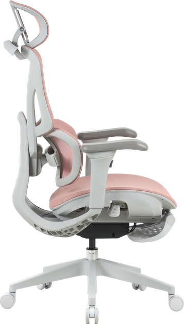 Крісло офісне OfficePro Elite OC950GLP Gray/Light Pink - зображення 4