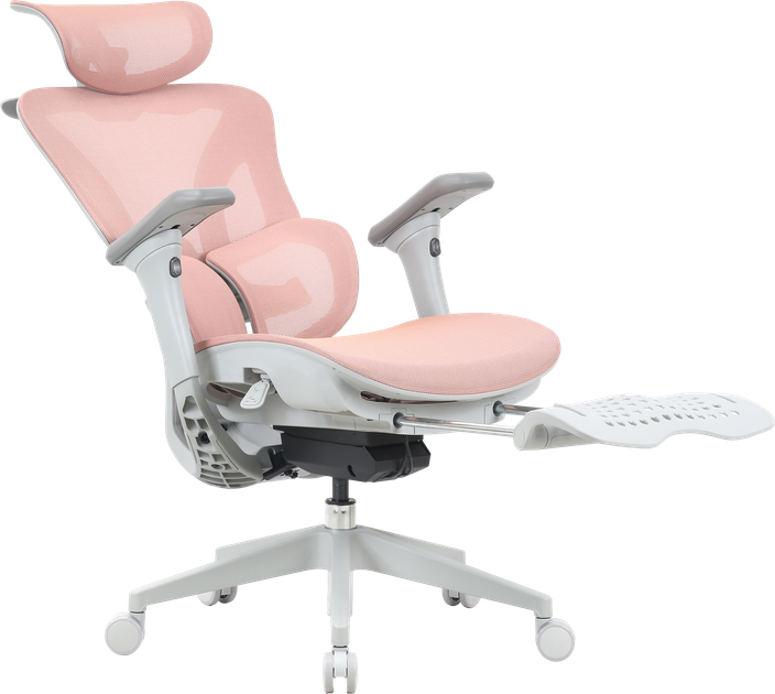 Крісло офісне OfficePro Elite OC950GLP Gray/Light Pink - зображення 8