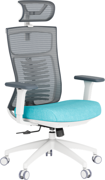 Крісло офісне OfficePro Balance OC550-W-DG-BL - Фото 5 Крісло офісне OfficePro Balance OC550-W-DG-BL - изображение 5