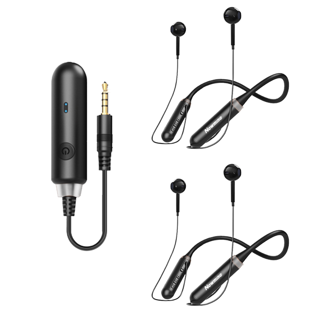 Newmine C03 Бездротові навушники для моніторингу в прямому ефірі, Bluetooth-спорт із шийним ободом, вбудовані навушники, шумопоглинання, бездротова звукова карта, мікрофон, універсальний пристрій [один на два] - зображення 11