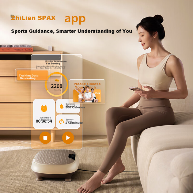 Вибрационная платформа-массажер для похудения Philips FIT3501S Creamy White - изображение 8