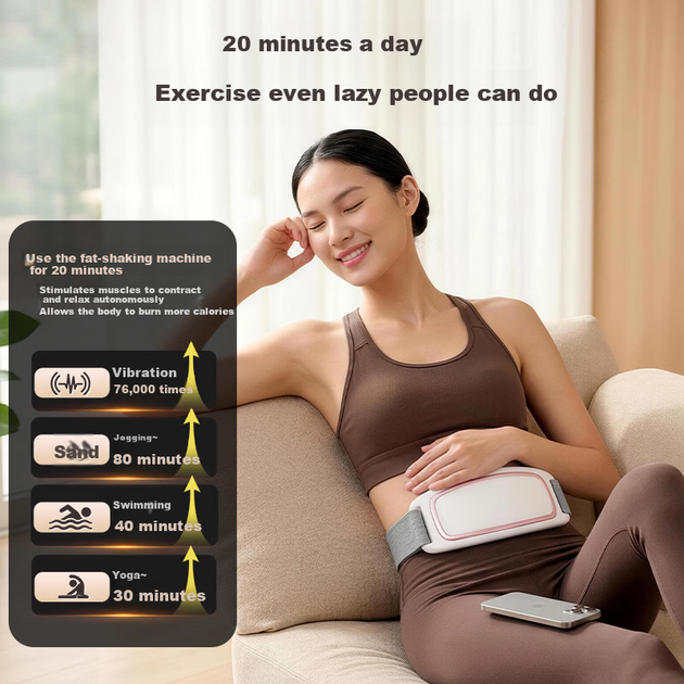Тренажер для сжигания жира и похудения HOT KNEE, массажер для похудения Lazy Fitness, пояс для талии, устройство для сжигания жира и формирования фигуры. - изображение 7