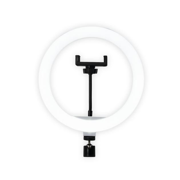 Кольцевая LED-лампа QX-260 26 см, черный - изображение 3