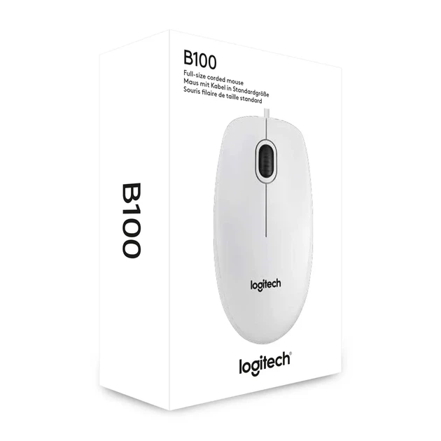 Мишка Logitech B100 USB White (910-003360) - зображення 3