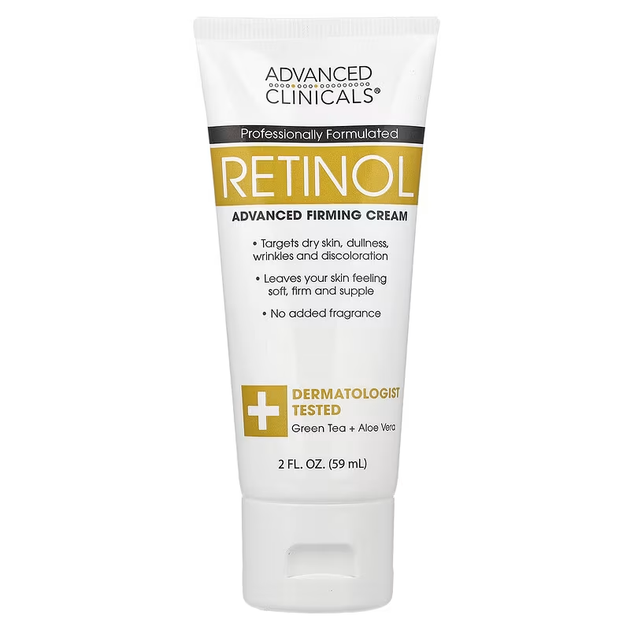 Зміцнювальний крем для обличчя та тіла Advanced Clinicals Retinol Advanced Firming Cream з ретинолом 59ml - Фото 1 Зміцнювальний крем для обличчя та тіла Advanced Clinicals Retinol Advanced Firming Cream з ретинолом 59ml - зображення 1