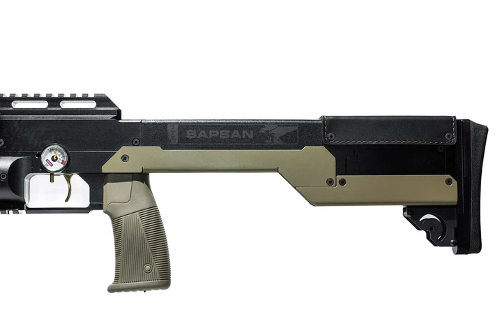 Винтовка ZBROIA PCP Sapsan TACtical MC 450/480 4.5мм (койот / черный) - Фото 2 Винтовка ZBROIA PCP Sapsan TACtical MC 450/480 4.5мм (койот / черный) - изображение 2
