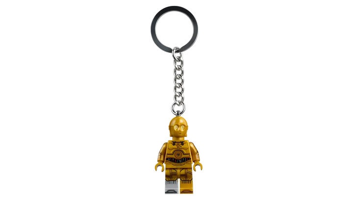 Брелок Lego C-3PO (Molded Light Bluish Gray Lower Leg) Star Wars 854313 - изображение 3