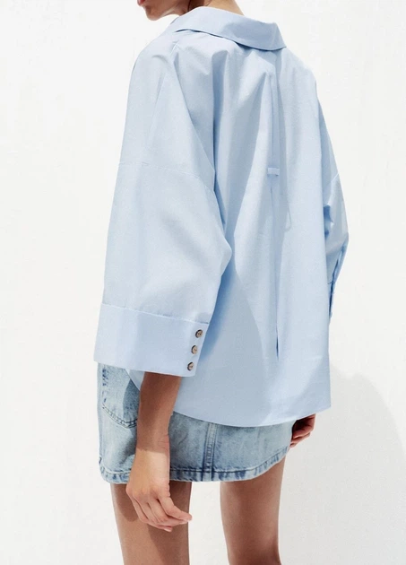 Сорочка Zara 18358 Світлий блакитний М (1260) - Фото 2 Сорочка Zara 18358 Світлий блакитний М (1260) - изображение 2