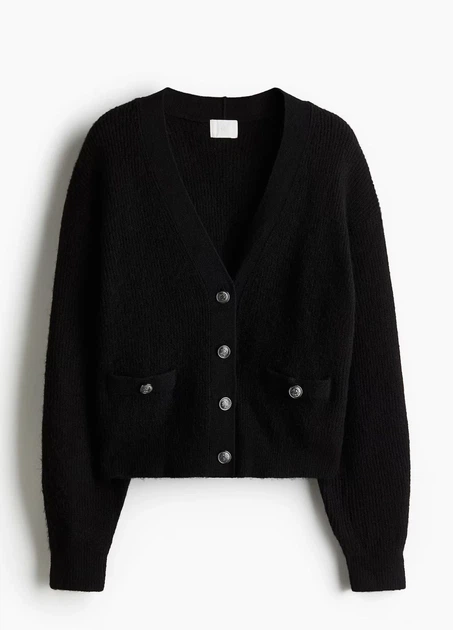 Кардиган H&M 18366 Чорний S (1254) - изображение 3