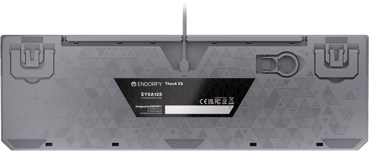 Klawiatura bezprzewodowa Endorfy Thock V2 USB Grey (EY5A125) - obraz 2