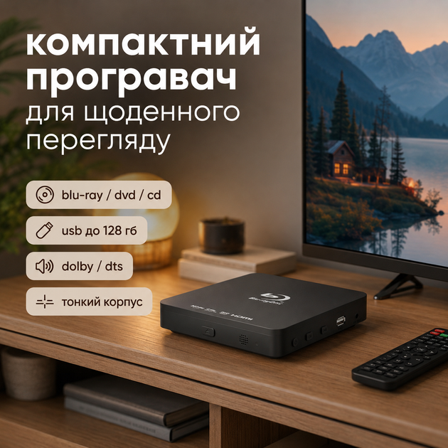 Мультимедийный Blu-ray DVD-плеер A1 1080P для телевизора - Фото 3 Мультимедийный Blu-ray DVD-плеер A1 1080P для телевизора - изображение 3