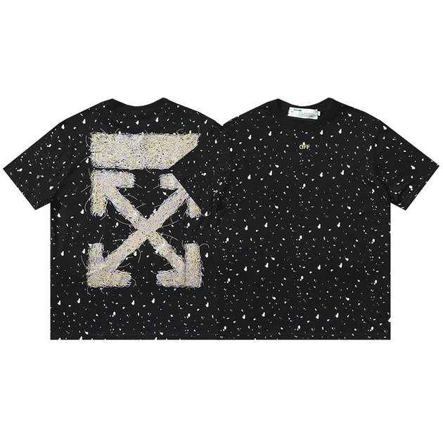 Футболка Off-White с ефектом бризг фарби XL - изображение 3