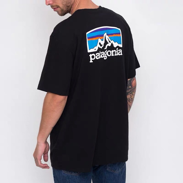 Футболка Patagonia Men's P-6 Logo Responsibili-Tee чорна xxl - изображение 2