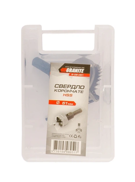 Свердло корончасте GRANITE HSS 51 мм 6-08-051 - изображение 2