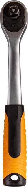 Набір інструментів MASTERTOOL PROFI ¼"&⅜"&½"&TORX 121 шт 4-13 мм 9-19 мм 20-32 мм Е8-Е20 CrV50BV30 протиударний кейс 78-5121 - зображення 8