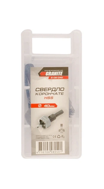 Свердло корончасте GRANITE HSS 40 мм 6-08-040 - изображение 2