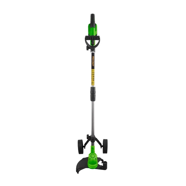 Бесщеточный аккумуляторный триммер Procraft PTA-25 BL электрокоса 20 В 3 А·час 5000 об мин 230 мм телескопическая мотокоса с колесами для травы сорняков жесткой растительности леской ножами - изображение 6