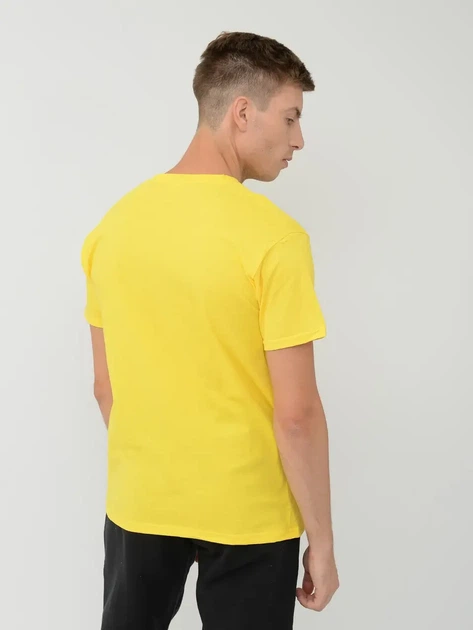 Футболка мужская Fruit of the Loom Valueweight базовая классическая 100% хлопок, размер L , жёлтая - Фото 3 Футболка мужская Fruit of the Loom Valueweight базовая классическая 100% хлопок, размер L , жёлтая - зображення 3