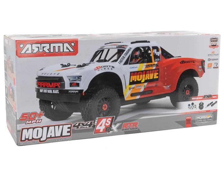 Радиоуправляемая модель ARRMA Mojave 4X4 4S BLX 1/8 Desert Truck RTR Blue/Red (ARA4404T2) - изображение 5