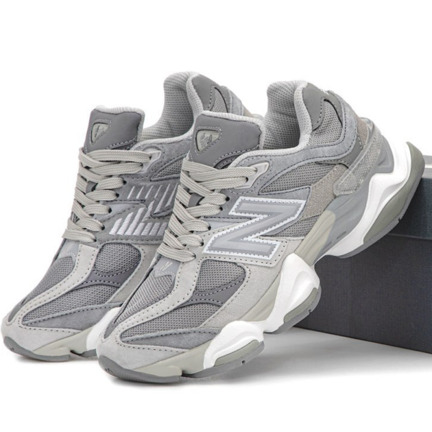 Кроссовки мужские и женские N Bal 9060 Grey White / Нью Беланс 9060 серые белые 45 - Фото 1 Кроссовки мужские и женские N Bal 9060 Grey White / Нью Беланс 9060 серые белые 45 - изображение 1