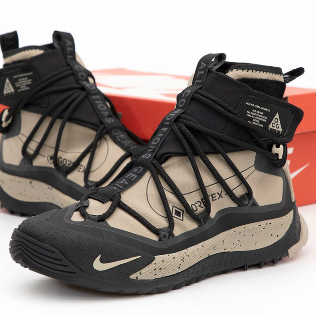 Кросівки чоловічі Ni ACG Terra Antarktik Gore-Tex Beige Black/ Най АСГ Терра Гор-Текс бежеві високі 44 - Фото 1 Кросівки чоловічі Ni ACG Terra Antarktik Gore-Tex Beige Black/ Най АСГ Терра Гор-Текс бежеві високі 44 - зображення 1