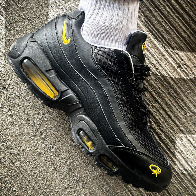 Кроссовки мужские Ni Air Max 95 SP Corteiz Black/Tour Yellow / Най аир макс 95 черные с желтым 42 - Фото 1 Кроссовки мужские Ni Air Max 95 SP Corteiz Black/Tour Yellow / Най аир макс 95 черные с желтым 42 - изображение 1