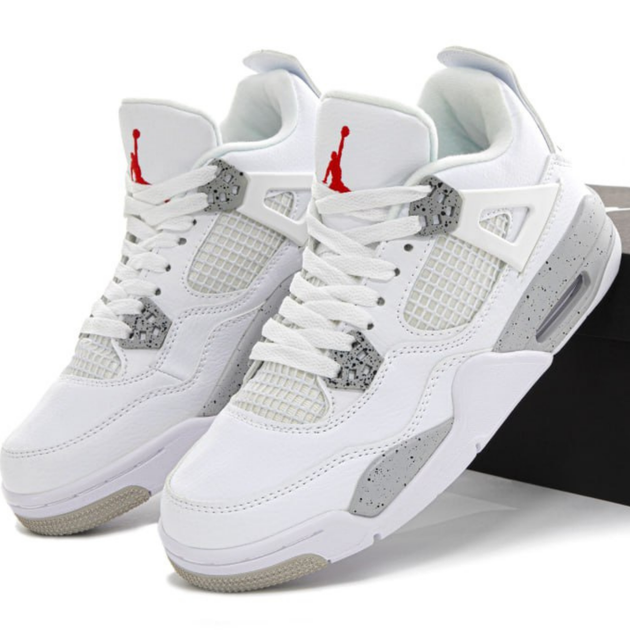 Кроссовки женские и мужские Ni Air Jord 4 'White Oreo'/ Най аир Джорд 4 белые высокие 36 - Фото 1 Кроссовки женские и мужские Ni Air Jord 4 'White Oreo'/ Най аир Джорд 4 белые высокие 36 - изображение 1