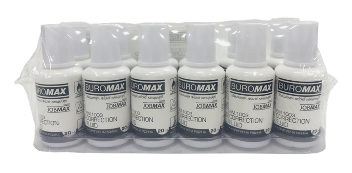 Корегуюча рідина з пензликом 20 мл, JOBMAX BM.1003 - зображення 2