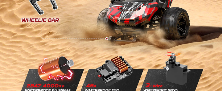 Машинка на радіокеруванні HS14431 1:14 4WD Brushless до 70 км/год радіокерований автомобіль швидкісний позашляховик на пульті 2.4GHz RC джип з акумулятором - Фото 4 Машинка на радіокеруванні HS14431 1:14 4WD Brushless до 70 км/год радіокерований автомобіль швидкісний позашляховик на пульті 2.4GHz RC джип з акумулятором - изображение 4