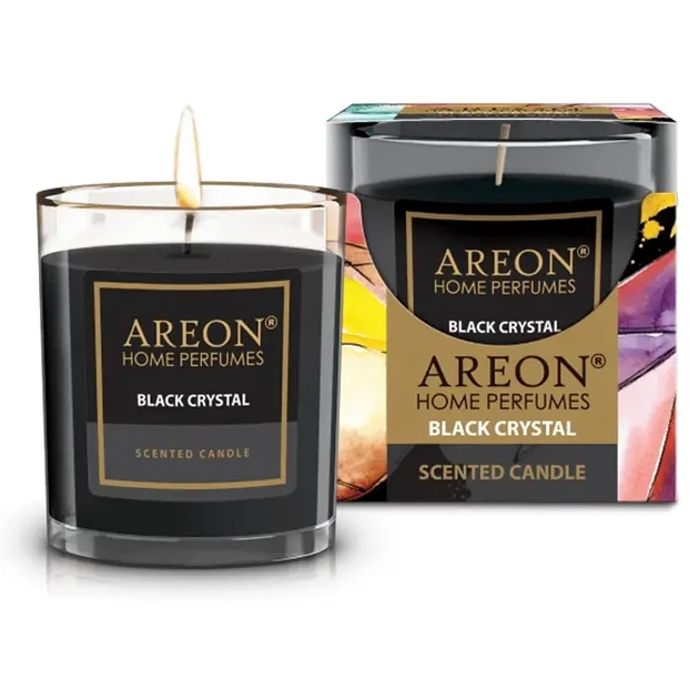 Ароматическая свеча Areon Black Crystal 120гр (CR03) - Фото 1 Ароматическая свеча Areon Black Crystal 120гр (CR03) - изображение 1
