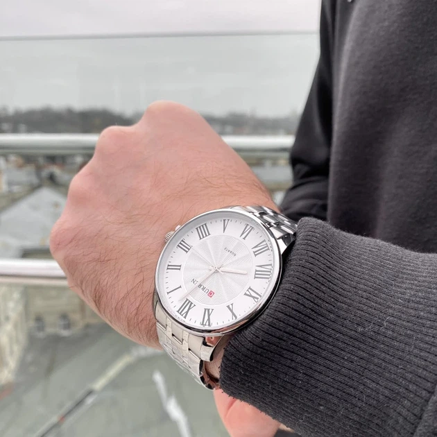 Наручний годинник Curren 8422 Silver-White - изображение 3